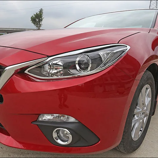 Для Mazda 3 Axela sedan- ABS хромированные фары и задний фонарь накладка автомобиля аксессуары для укладки