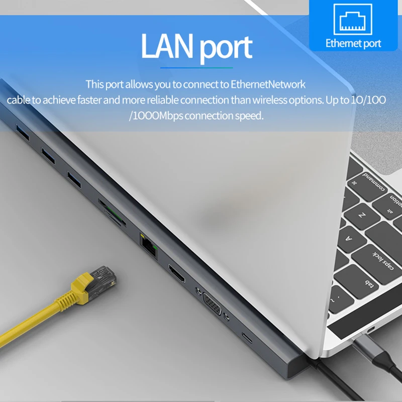 Blueendless адаптер USB Type C к HDMI VGa конвертер usb-хаб с SD/TF кард-ридером PD зарядка RJ45 адаптер для MacBook 10 Po