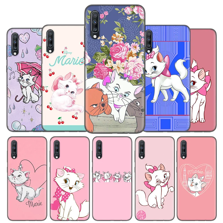 

Silicone Case Cover For Samsung Galaxy A50 A80 A70 A40 A30 A20 A20e A10 A9 A8 A7 A6 Plus 2018 Note 10 9 8 AristoCats Marie Cat