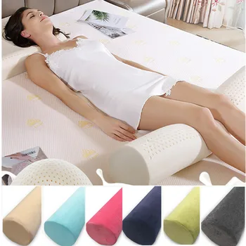 

90/60CM Natural Latex Pillows for Bedding Sleeping Soft Leg Waist Massage Pillow Health Care Pregnant Women Side Sleeper pillow