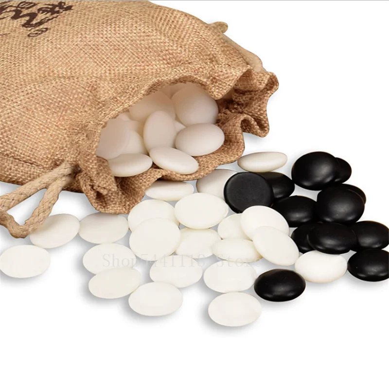 Weiqi Go Game Pieces Suede Leather Cloth Bags Gobang International Standard Board Game