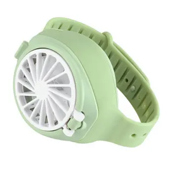

Creative Mini Watch Simple Fan Portable Summer rechargeable USB Folding Fashion Pocket Small Fan Third Gear Electric