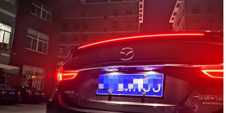 Для mazda 6 спойлер Atenza whit светодиодный светильник 2014 2019 украшение автомобиля