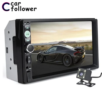 

Car Follower 2 Din Car Radio 7" HD Touch Screen MP5 Player Multimedia Digital Display Car Stereo Bluetooth With Rear View Camera