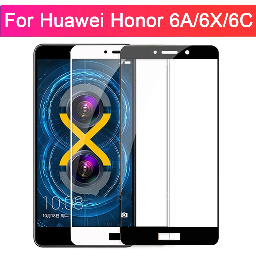 Защитное стекло для Huawei Honor 6a a6 6x x6 6c c6 Gr5 чехол из закаленного стекла на Huavei Huwei Huawey