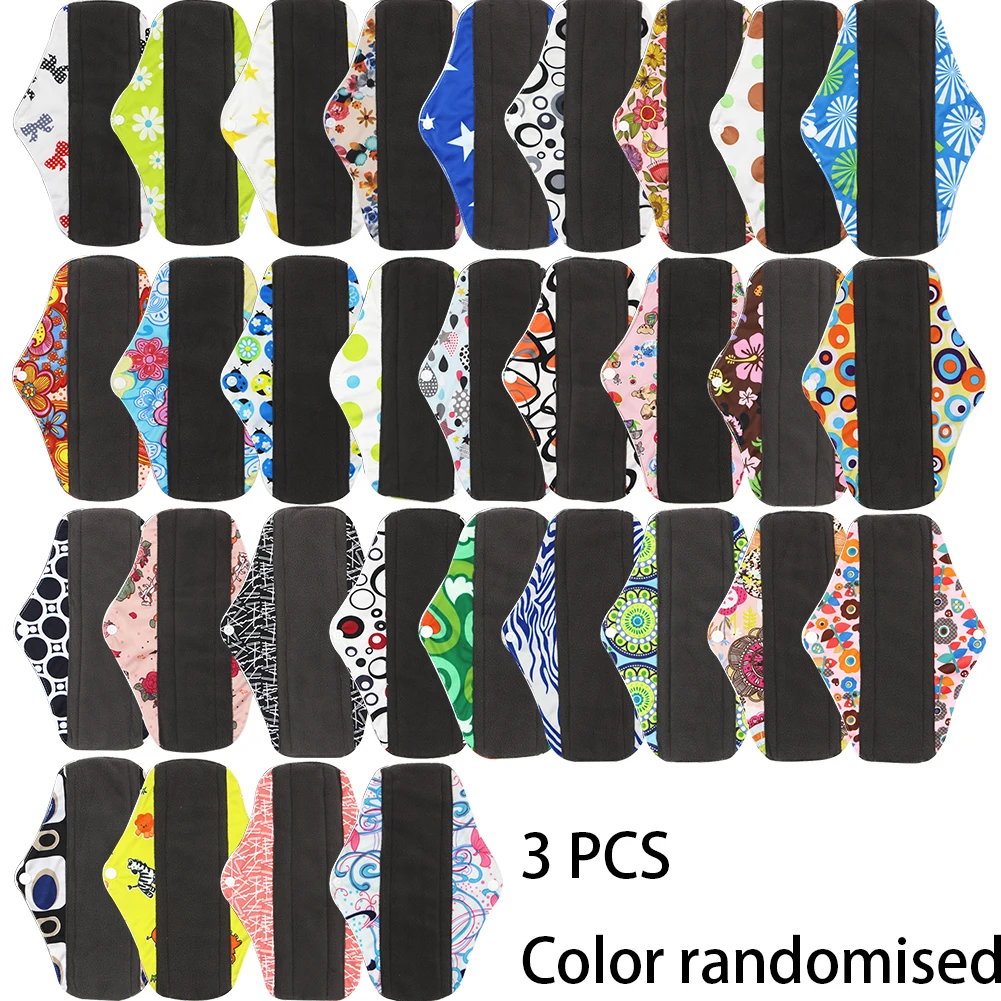 3 шт. трусики вкладыши Портативный Менструальный коврик Мама моющийся супер абсорбент дышащий путешествия уголь бамбуковый послеродовое кровотечение