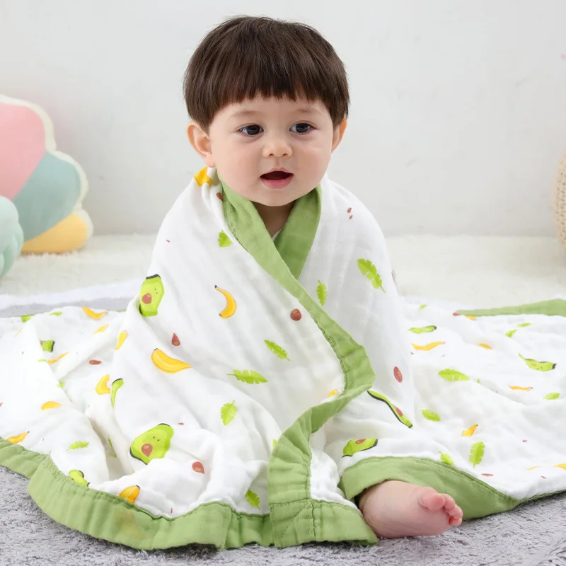 

Six Layers of Pure Cotton Baby Child Quilt Soft Skin-friendly Swaddle Blanket For Newborn Cover Towel Bath Gauze Sleeping
