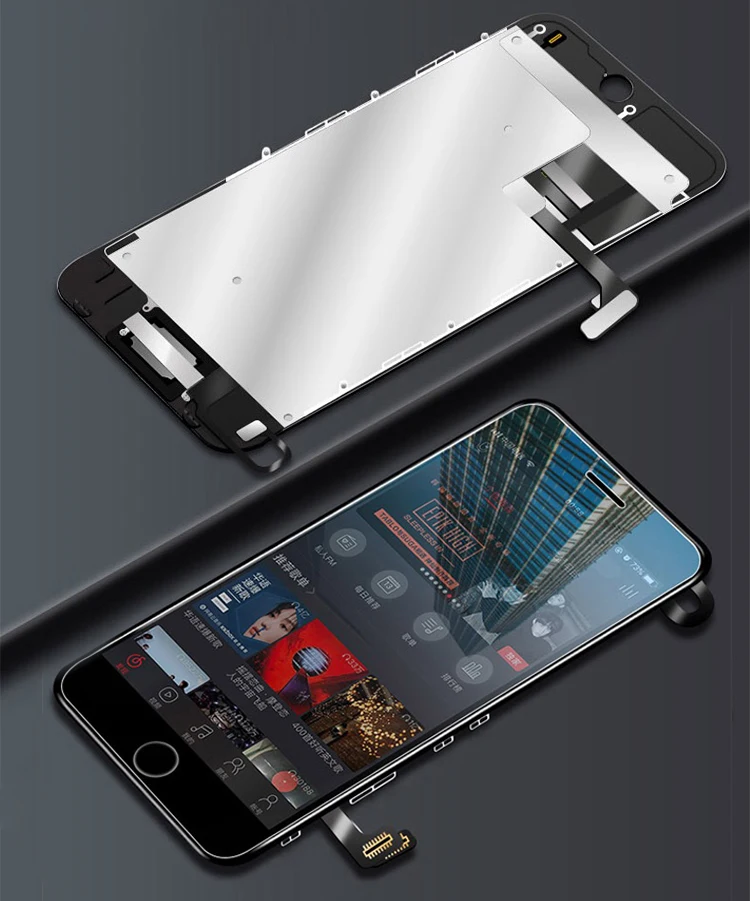 AAA lcd для iPhone 7 7 Plus OEM дисплей полный комплект дигитайзер сборка 3D сенсорный экран Замена+ фронтальная камера+ динамик