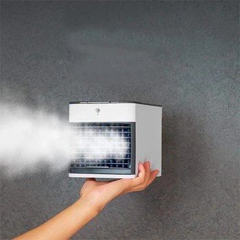 

Portable Air Conditioner Mini Personal Air Cooler Humidifier and Purifier Desktop Cooling Fan with PIR Motion Sensor