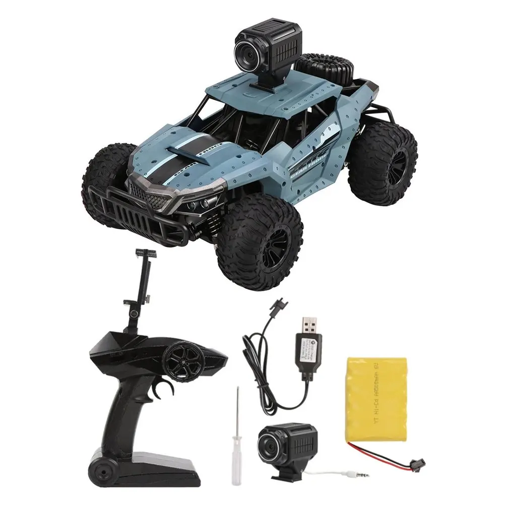 

Camera Off-Road Vehicle Toys for ChildrenDM-1803 Electric 4 Wheel Drive Buggy Rock 1/16 Crawler RC Car Wifi FPV 0.3MP
