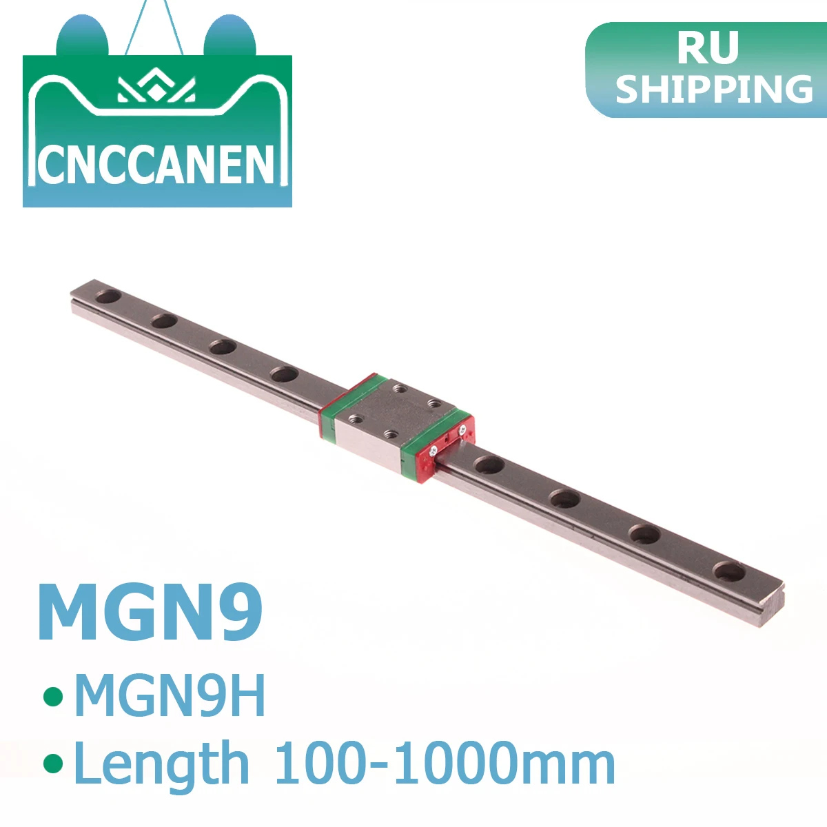 Миниатюрная линейная направляющая MGN9 100 мм 250 300 350 400 1000 1 шт. MGN9H Каретный блок CNC 3D