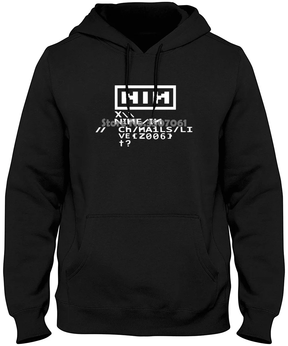 

New Arrival Male Casual Boy Tops Discounts Nine Inch Nails - Tour Logo V2 Hoodies & Sweatshirts