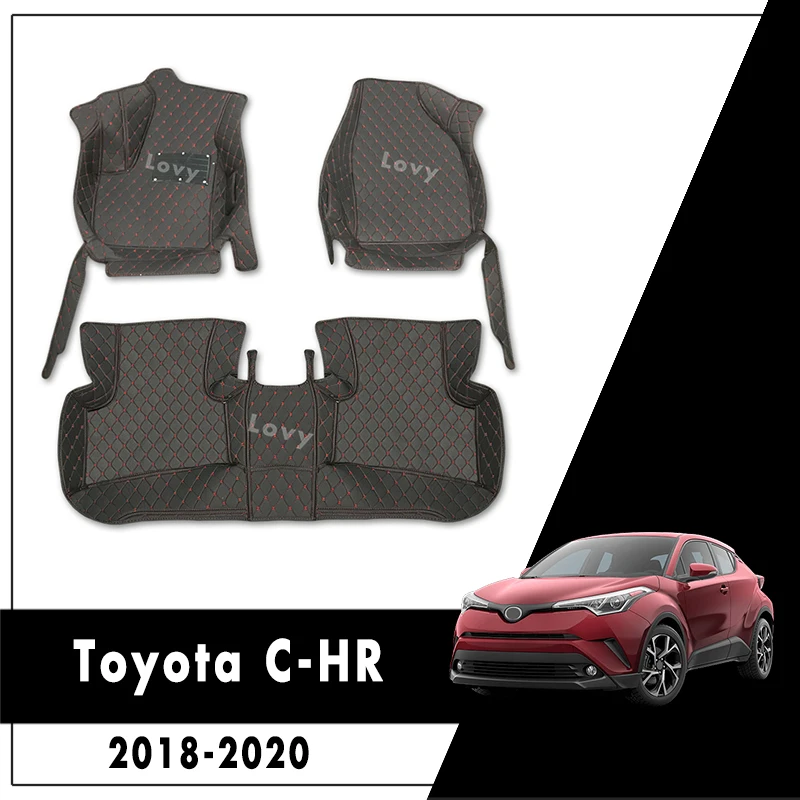 Car Floor Mats For Toyota C-HR CHR 2016 2017 2018 2019 2020 Auto Rug Covers  Car-Styling Custom Covers Carpets Accessories