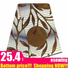 Модная африканская восковая ткань, настоящий воск с принтом, хлопок, ткань ганский дизайн, 6 ярдов/партия, лучшее качество для женщин