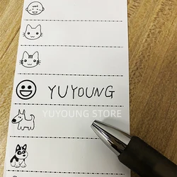 Cartoon Fabric Clothing white Sew on Name Labels Patches Kids cute stickers DIY tag Cloth Crafts Sewing Accessories anime decor