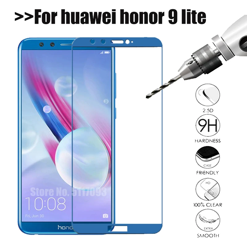 Защитное стекло для huawei honor 9 lite защитная пленка из закаленного стекла light life