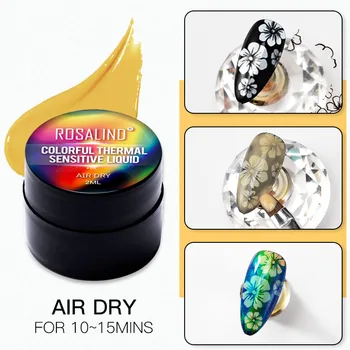 

Aurora temperature change fluid nail polish art paint discoloration nail decoration fast temperature change glue liquid crystal