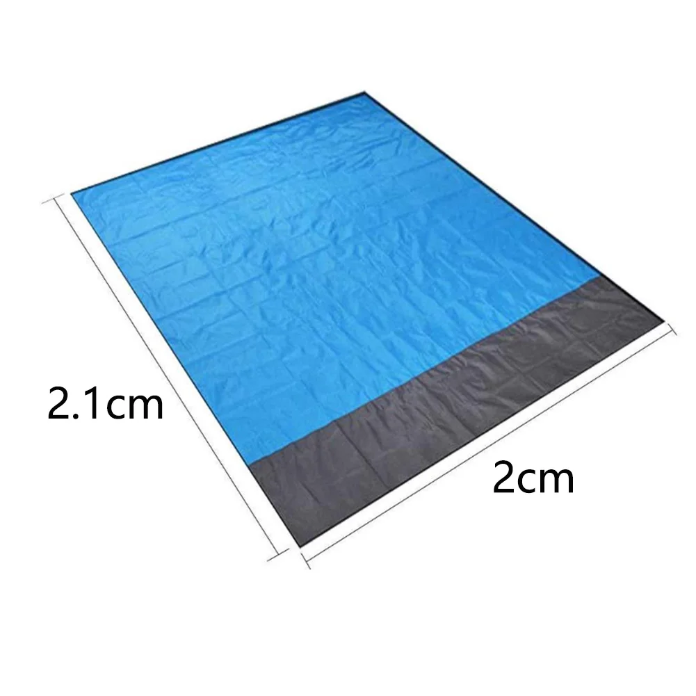 2 x 2.1M Measide Sandproof Nylon Beach Mat Outdoor Camping Picnic Waterproof Pad  for Outdoor Travel Seaside Beach Blanket
