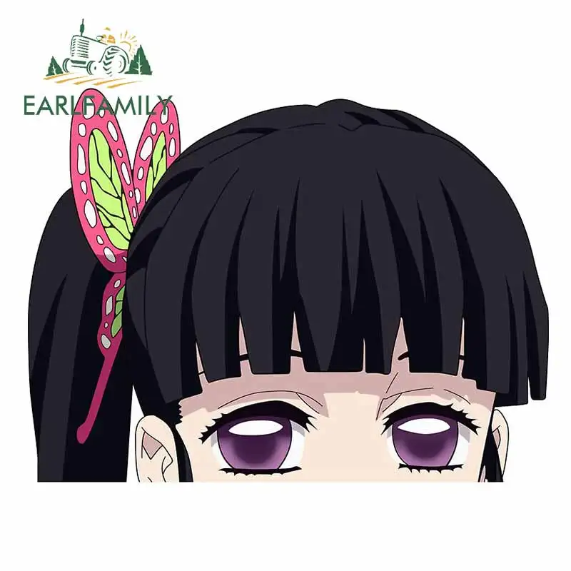 EARLFAMILY 13 см автомобильные наклейки для убийцы демонов красота аниме Peeker графика