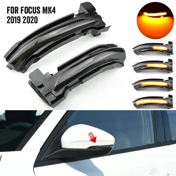 

2pcs/lot LHD LED Dynamic Turn Signal Light Sequential Rear View mirror Indicator Blinker for Ford Focus 4 MK4 2019 2020