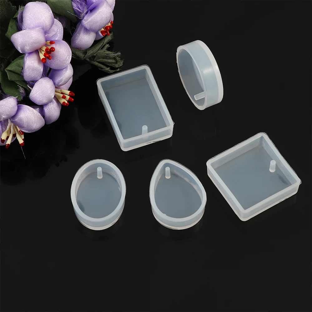 1 Set New Transparent Silicone Mould Dried Flower Resin Decorative Craft DIY Pendant Mold epoxy resin molds for jewelry | Украшения и