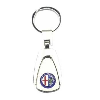 

3D Metal alloy Car Styling Car Logo Fashion Keychain Key Chain Key Rings For alfa romeo 159 147 156 giulietta 147 159 mito