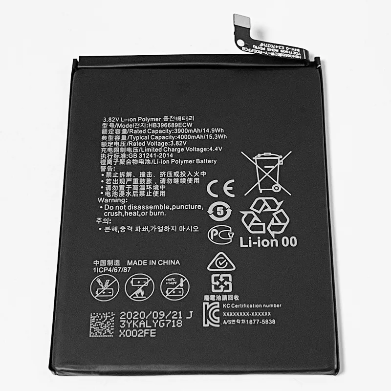 HB396689ECW для Huawei Y9 2019 JKM LX1 LX2 LX3 L21 L22 L23 AL00 AL00a AL00b TL00 батарея|Аккумуляторы мобильных