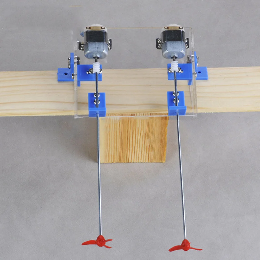 DIY RC лодка комплект моторчик с пропеллером вал красные весла кронштейны Замена модели дистанционного управления