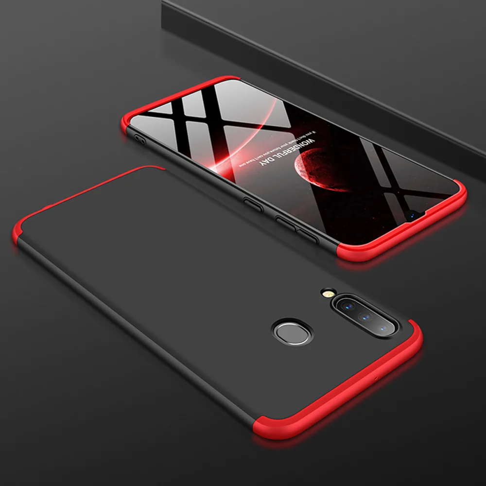 Для samsung Galaxy A10/A30/A50 чехол 3 в 1 полная защита противоударный матовый чехол для задней панели телефона
