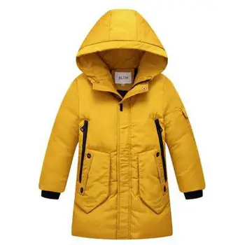

2020 New Thick Russian Winter Jacket For Boys 12 Fur Warm Boys Duck Down Jacket Coat Kids Teenage Outerwear Snowsuit -35 Degrees