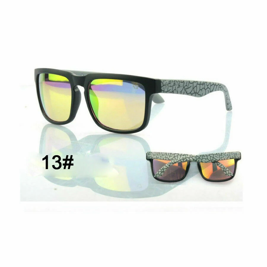 Ken Block, солнцезащитные очки для вождения, мужские очки, для вождения, светоотражающее покрытие, квадратные, классические, для велоспорта, спортивные, ретро, солнцезащитные очки, UV400, очки - Color: Orange