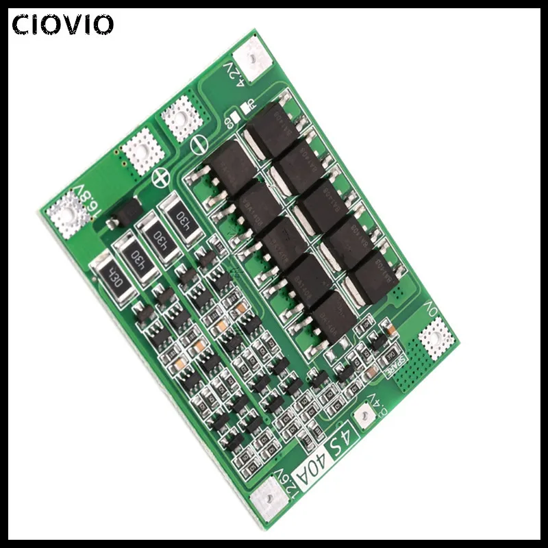 4S 40A литий-ионная батарея 18650 зарядное устройство PCB плата защиты BMS с балансом для бурильного двигателя 14,8 в 16,8 в Lipo модуль
