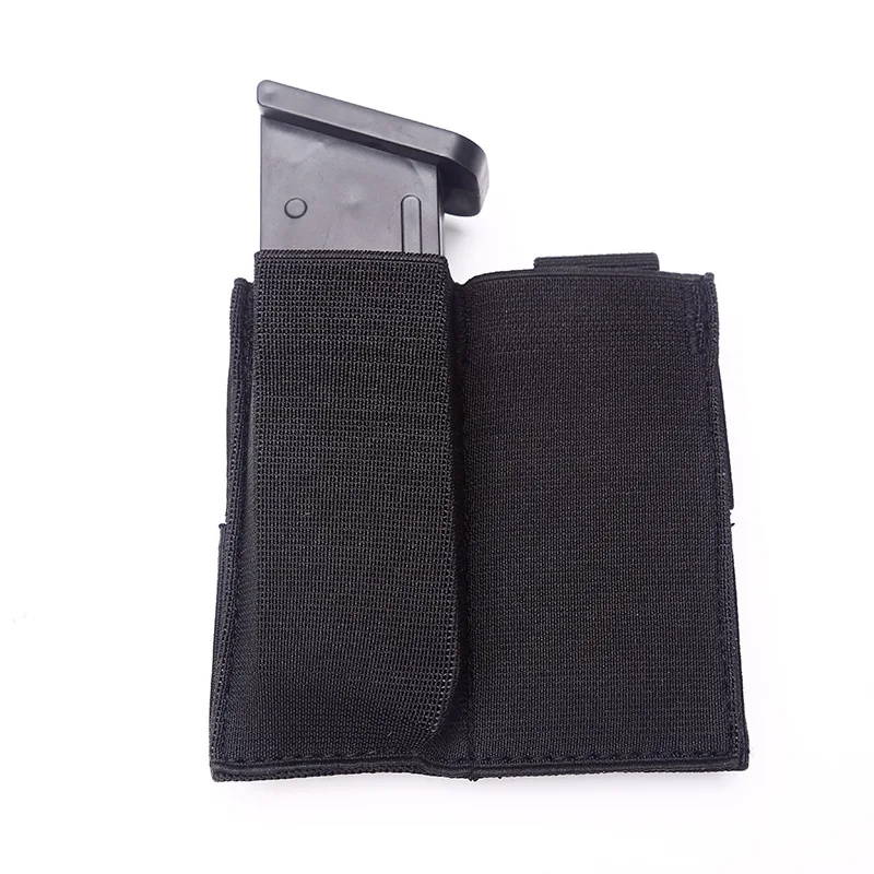.Tactical Molle Double Magazine Pouch Holster Pistol Mag Holder 9MM for Hunting