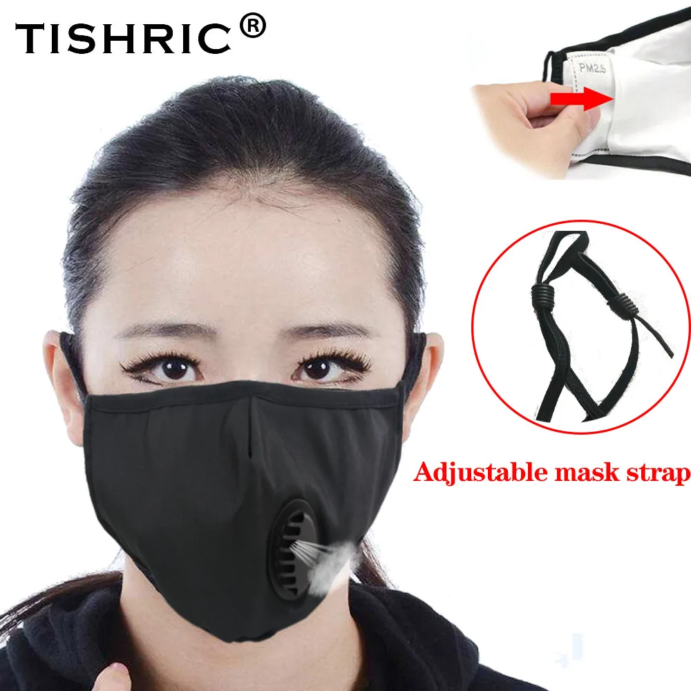 

TISHRIC PM2.5 Activated Carbon Mask Filter Gas Mask Respirator Mask Anti-fog/Dust/Haze Mask protection Masks For N95/ffp3/kf94