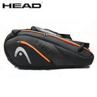 HEAD Tennis Rackets Bag 6 Pieces Hard Shell Sports Bag Large Capacity 9 Badminton Racquets Backpack Men Women Tenis Squash Padel 1