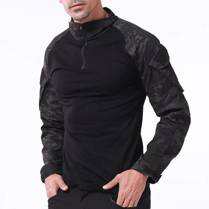 Tactical T Shirt Long Sleeve Soldiers Militarmy Combat T-Shirt Camouflage Shirts Paintball Militar Hunting Tactico Uniforme Tops tactical shirt