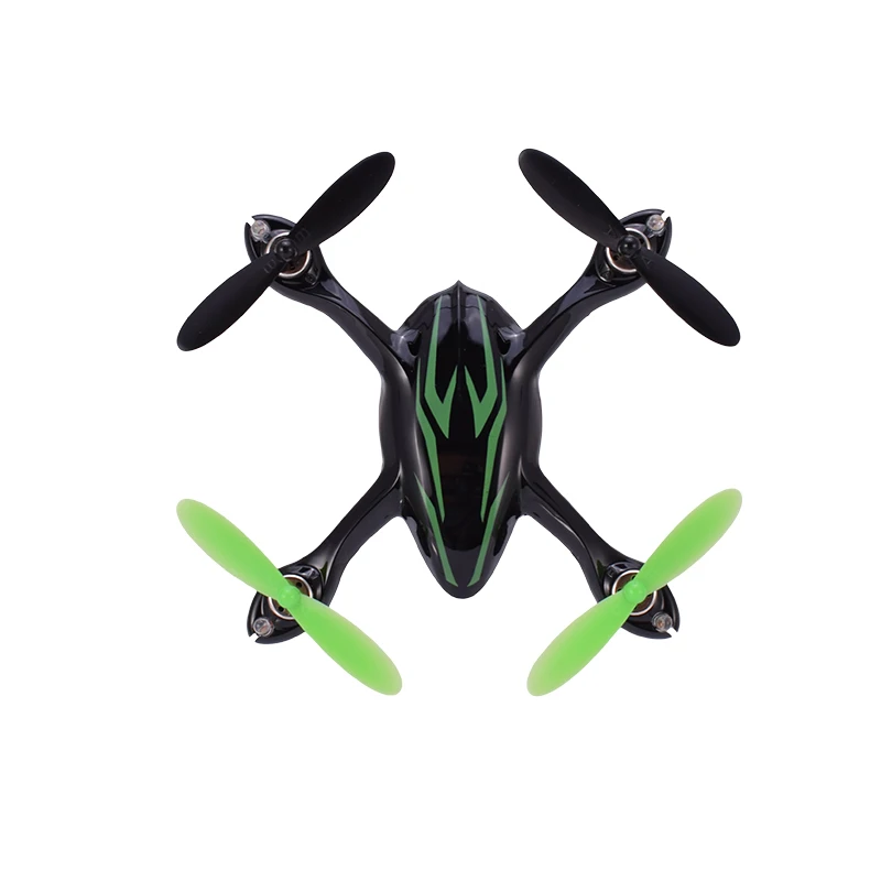 Hubsan H107C X4 720P HD камера 2,4G 4CH Радиоуправляемый квадрокоптер Дрон вертолет RTF со светодиодный подсветкой игрушки с дистанционным управлением Черный Mode2