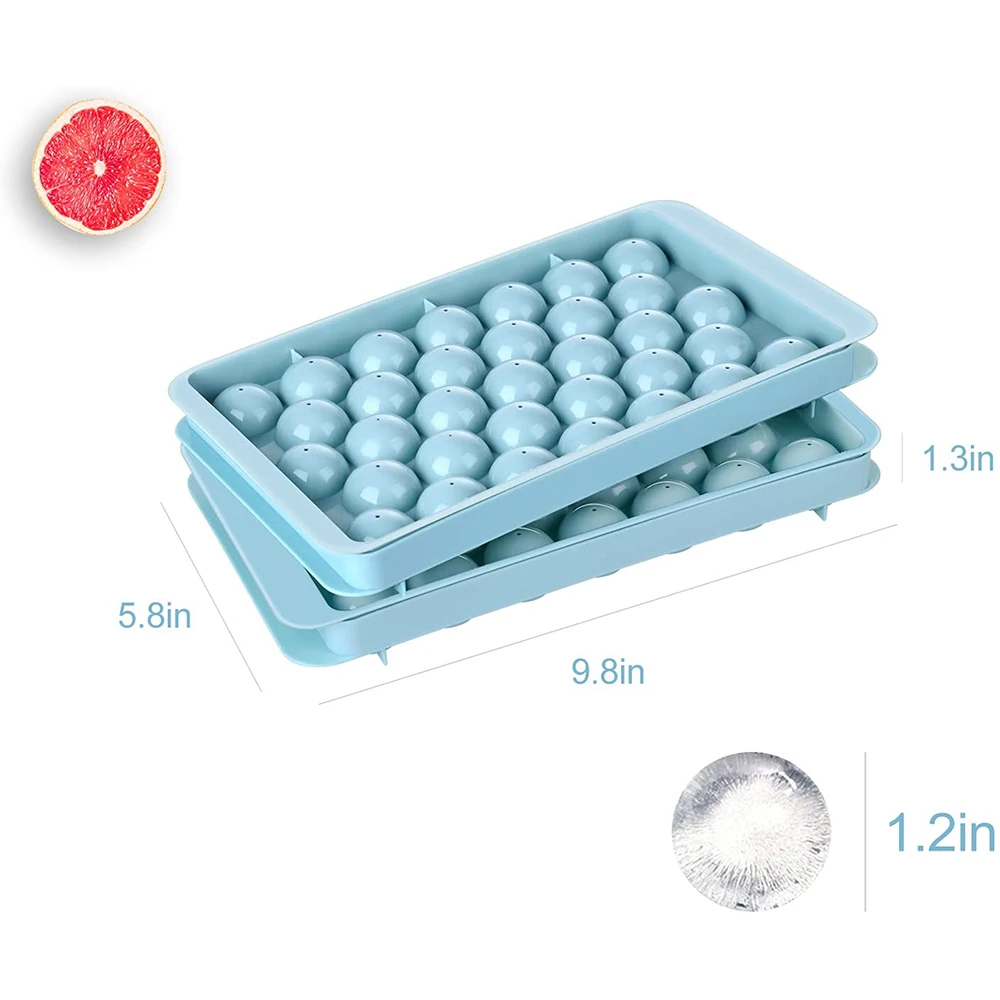 Round Ice Cube Tray,Ice Ball Maker Mold for Freezer, Circle Ice Cube Tray  33pcs Ice Chilling Cocktail Whiskey Tea & Coffee - AliExpress