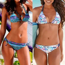 Бикини с цветочным принтом, новинка, купальник для женщин, купальник для пляжа, купальный костюм, maillot de bain femme, бикини, сексуальный бразильский комплект бикини