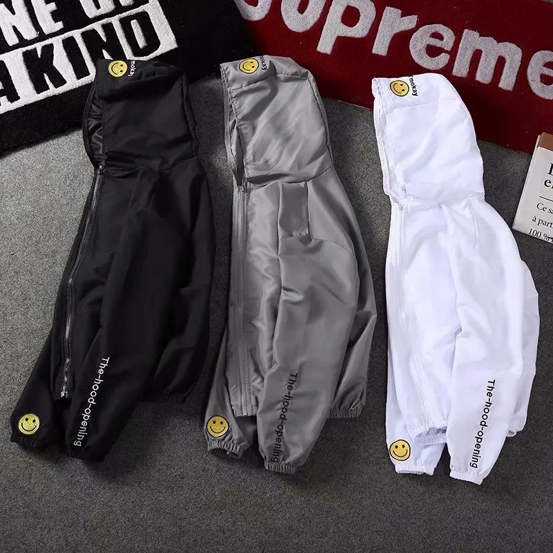 

Autumn Thin Coat Men's Korean-style Thin MEN'S Coat Fashion Social Person Lively Fella Douyin Sun Protection Clothing Men's