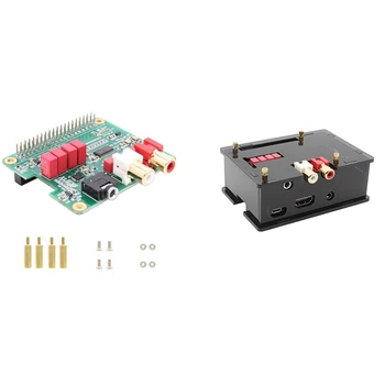 

Suitable for Raspberry Pi HIFI DAC o Expansion Board PCM5122 Chip Compatible with 3B+/3B with Shell
