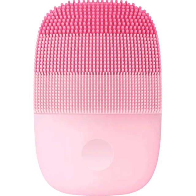Pink color InFace Xiaomi Sonic электрическая Очищающая щетка для лица Mijia Smart водонепроницаемый силиконовый массажный моющий очиститель для ухода за лицом перезаряжаемый - Цвет: Pink color