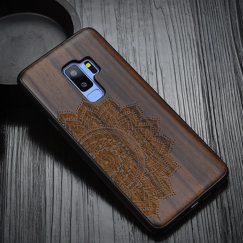 Натуральный Деревянный чехол для телефона для samsung S9 чехол Роскошный сандаловое дерево S9 Plus задняя крышка Funda для samsung Galaxy S9 Plus Note 8 S9 Coque