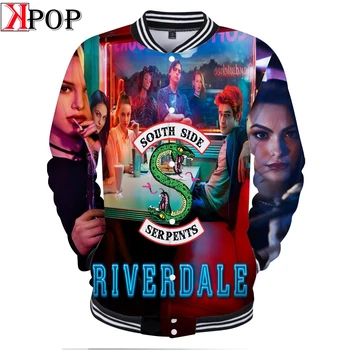 

Riverdale 3D Basic Fashion Street Baseball Jacket Casual Popular comfortable Hipster cool Classic Sweatshirt Baseball Jacket
