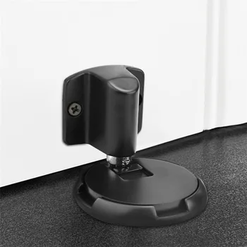 

JD Heavy Duty Magnetic Door Stopper Mechanical Door Stop Adjustable Door Holder Non-punch Sticker Furniture Door Hardware