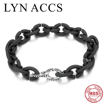 

Men's bracelet Handmade bead accessories rubber chain Bracelet bangle men women Jewelry Friendship Wristbands jewellery gift