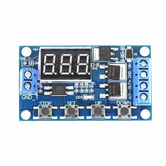 

A6-- Two-way solenoid valve pump control switch module Dual mos tube module Cycle delay timer Universal 12V / 24V