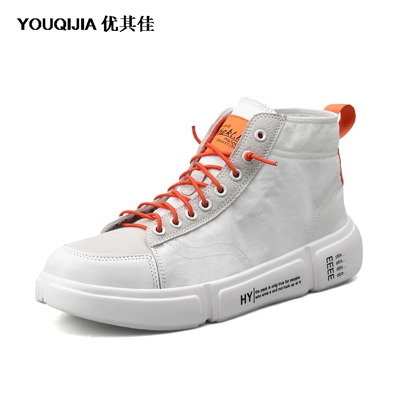 

Fashion Men Casual White Canvas Shoes Hot Sale Leisure Flat Skateboard Shoes Leisure Breathable Loafers Boat Shoes YOUQIJIA