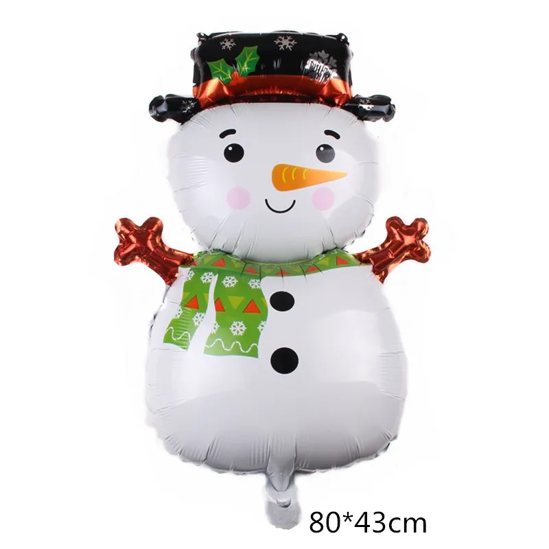 thumbnail image 1 of pieza de globos de aluminio de Feliz Navidad para Año Nuevo, Papá Noel, muñeco de nieve, árbol de Navidad, bolas de pingüino, decoraciones navideñas para el hogar, 1 of 5