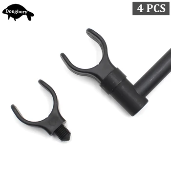 

4PCS Carp Fishing Rod Rest Holder Gripper Support Stand Accessories Fish Pole Rod Holder Brackets Head Telescoping Fishing Tools